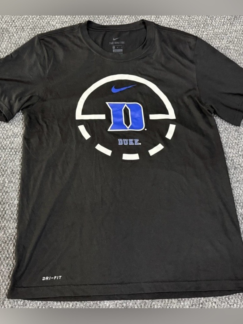 Duke Blue Devils T-Shirt Youth XL Black NCAA Basketball Nike Dri-FIT Hoop Tee
